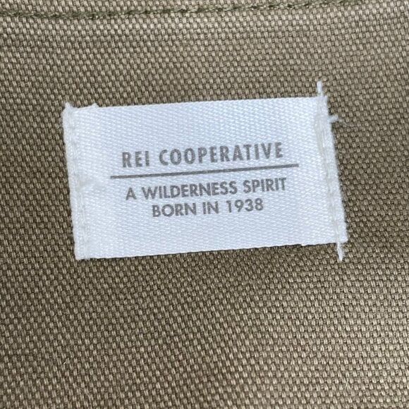 REI Trailsmith Hiking Canvas Shorts Olive Green 14 - Picture 4 of 7